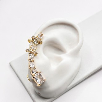 Detalhes do produto BRINCO EAR CUFF LUXO CRISTAL