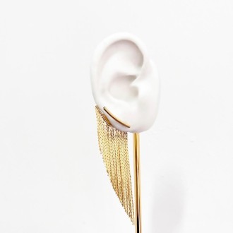 Detalhes do produto BRINCO EAR CUFF/EAR JACKET FRANJAS MÉDIO