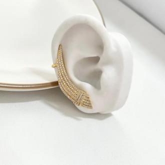 Detalhes do produto BRINCO EAR CUFF LUXO MICRO ZIRCONIAS